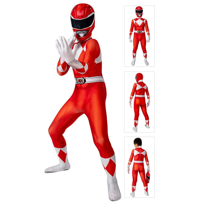 Power Samurai Shinkenger Rangers Kids Cosplay Suit