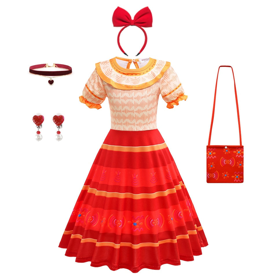 Disney Encanto Dolores Girls Princess Dress