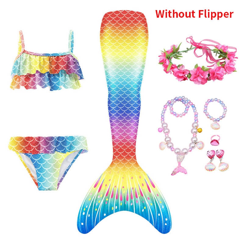 Swimming Mermaid Tail Girls Costume