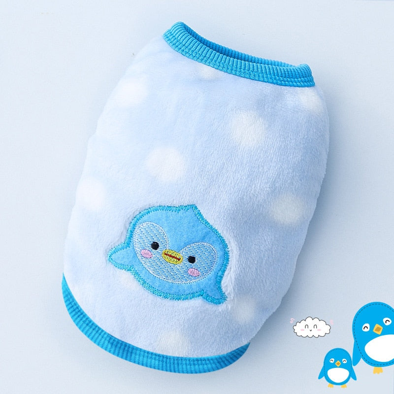 Cute Fleece Pet Dog Clothes For Small Dogs