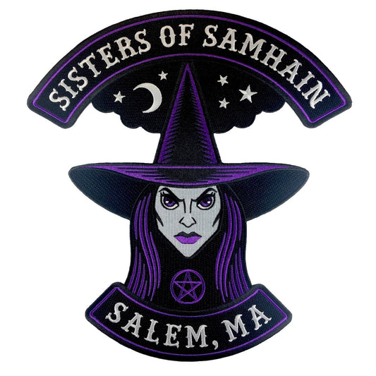 Sisters Of Samhain Witch Back Patch: Iron-on