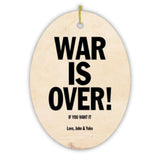 Vintage War is Over! If You Want It. Love John & Yoko Christmas Ornament