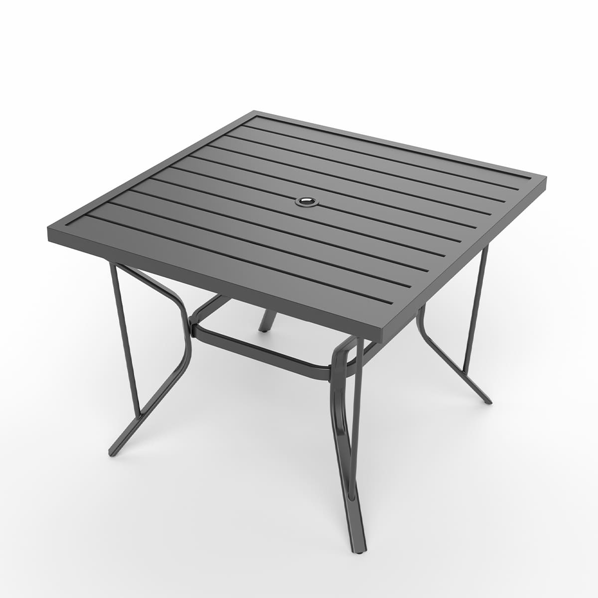 Lume Textilene Outdoor Dining Set, 7-Piece, Full Swivel