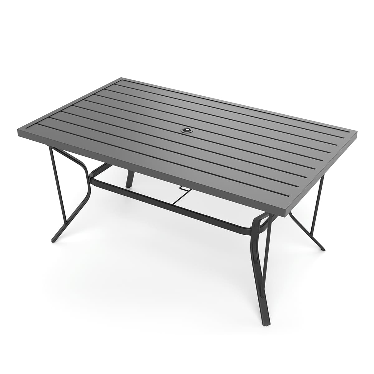 Lume Textilene Outdoor Dining Set, 7-Piece, Full Swivel