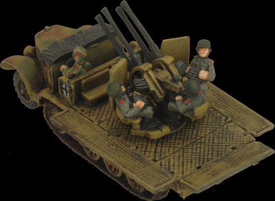 Flames of War: German SD KFZ 7/1 Quad AA Platoon (Late War)
