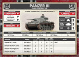 Flames of War: German Panzer III Tank Platoon (Mid War)