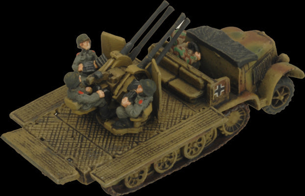 Flames of War: German SD KFZ 7/1 Quad AA Platoon (Late War)