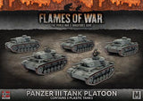 Flames of War: German Panzer III Tank Platoon (Mid War)
