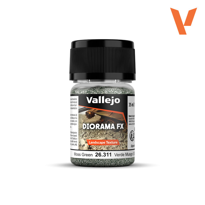 Vallejo Diorama FX: Landscape Texture - Moss Green - 0.5-2 mm