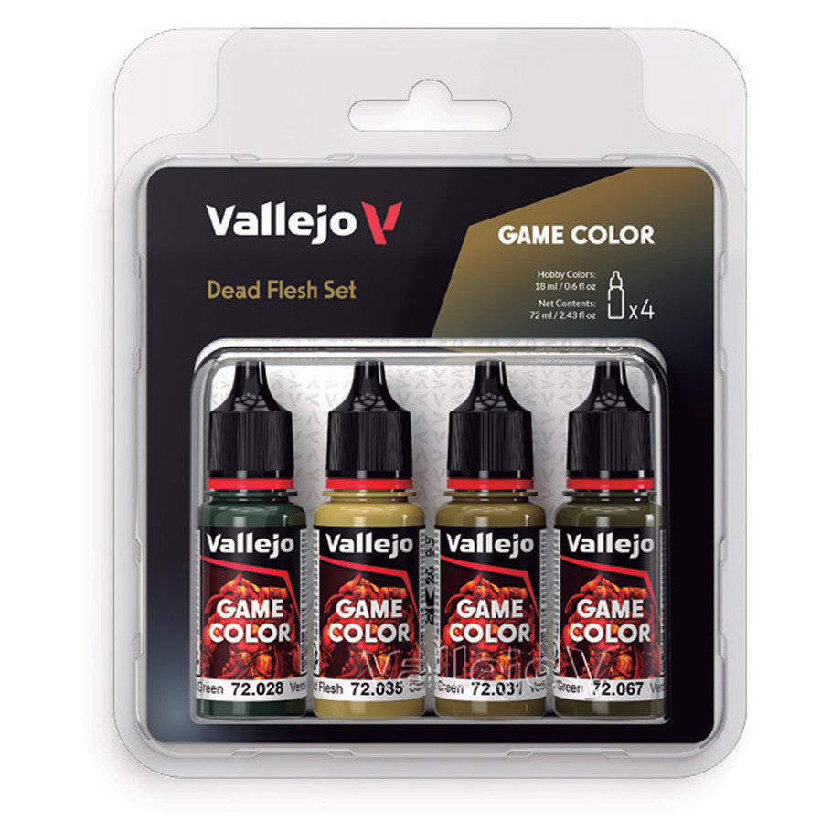 Vallejo Game Color: Paint Set - Dead Flesh (4)