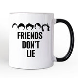 Friends Don’t Lie Personalized Mug, Handmade Gift for Matching Daughter with Custom Name