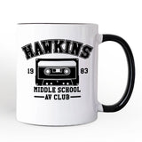 Hawkins Middle School AV Club Personalized Mug, Funny Gift for Daughter and Son with Custom Name