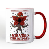 Strange Christmas Retro Personalized Mug, Demon Plant Gift for Horror Lovers with Custom Name