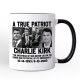 Charlie Kirk American Mug, Made in the USA Memorial Gift