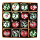 Chic Christmas Decor Ornament Ball Bundle, 16 Piece Natural World Bauble Set