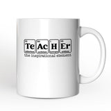 Teacher The Inspirational Element Personalized Mug, Periodic Table Appreciation Gift with Custom Name