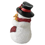 (Pre-Order) Enchanting Snowman and Fawn Home Holiday Decoration, 8" Tall Winter Woodland Deer Figurine