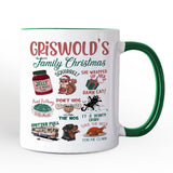 Griswold’s Family Christmas Personalized Mug, Funny Retro Vacation Movie Quote Gift with Custom Name