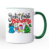 Santa’s Favorite Pharmacist Christmas Personalized Mug, Pharmacy Appreciation Gift with Custom Name