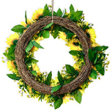 Sunflower Wreath for Front Door or Home, 20 Inches
