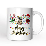 Personalized Mug Cheerleader Buffalo Plaid Christmas, Cheer Mom Gift