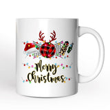 Personalized Mug Volleyball Buffalo Plaid Christmas, Team and Coaches Gift