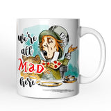 The Mad Hatter Tea Party Personalized Mug, Vintage 1860s Alice's Adventure in Wonderland