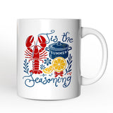 Crawfish Boil Season Summer Personalized Mug, Seafood Funny Retro Gift with Custom Name