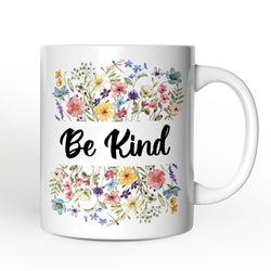 Wildflowers Personalized Mug, Flowers Custom Gift with Name for Women