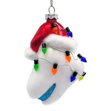 Festive Tooth Glass Christmas Ornament, Dentist Gift and Decor