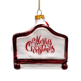(Pre-Order) Charming Kids on the Couch Glass Christmas Ornament, Sentimental Holiday Tree Decor