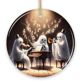 Ghostly Triumvirate Musical Prodigies Ornament, Whimsical Horror Musicians Unique Halloween Tree Gift