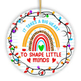 It Takes A Big Heart Ornament, Empowering Holiday Gift for Special Needs Educators