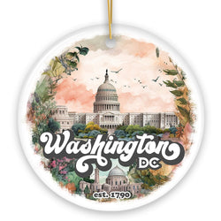 Washington DC Vintage Capitol Building Ornament, United States Capital Gift Souvenir