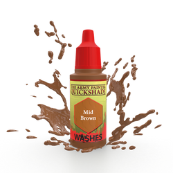 Army Painter Warpaints: Quick Shade - Mid Brown 18ml