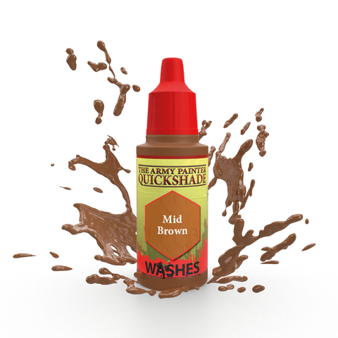 Army Painter Warpaints: Quick Shade - Mid Brown 18ml