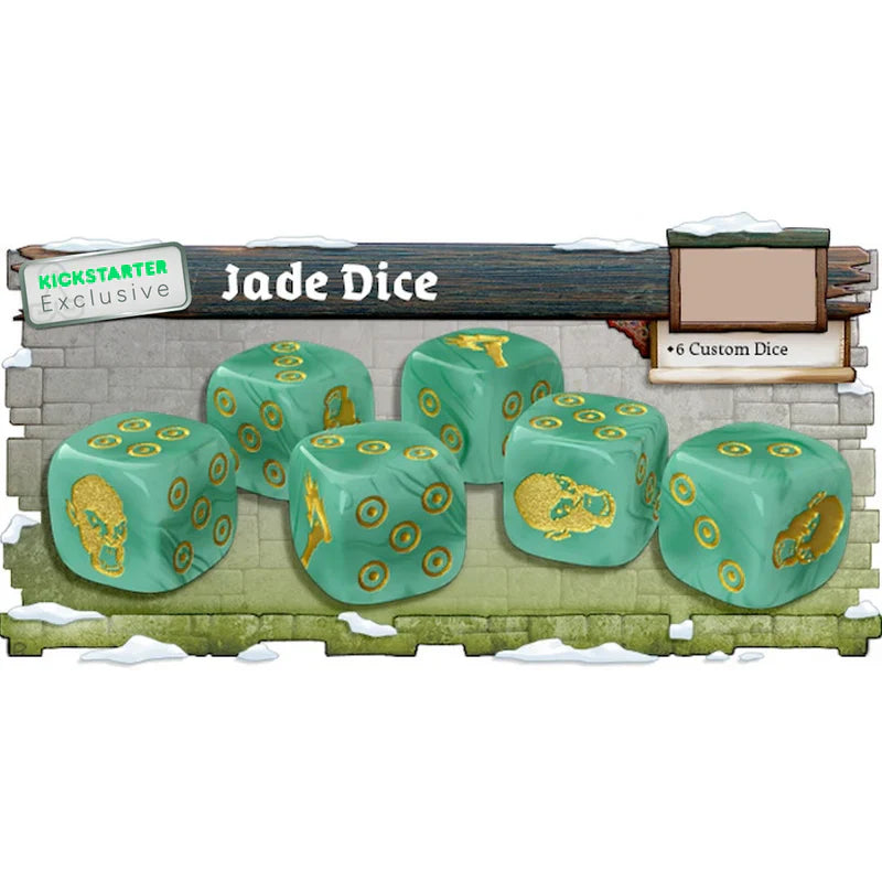 Zombicide: White Death Jade Dice - Kickstarter Exclusive