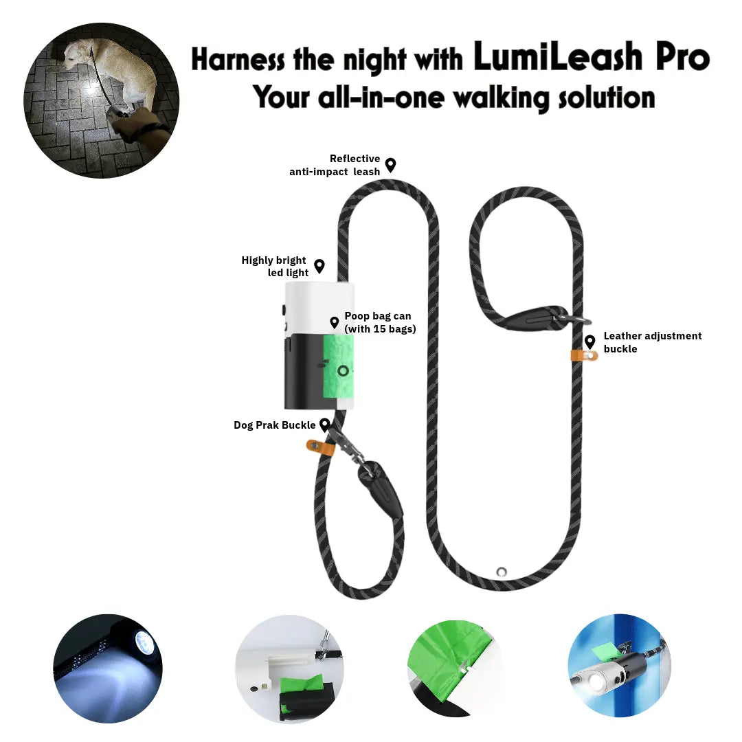 Anniepaw LumiLeash Pro: Reflective Anti-Burst Dog Leash