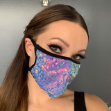 Multi Layered Face Mask - Sequin