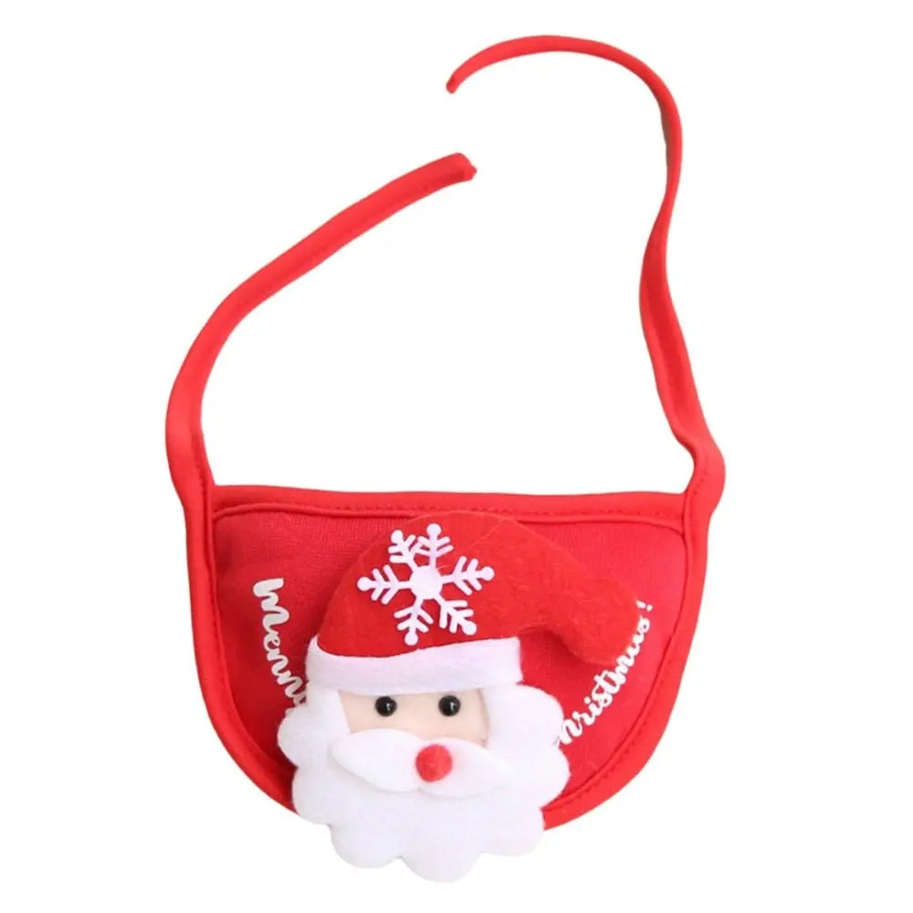 AnniePaw Christmas Santa Hat & Bandana Set - Dog Costume Accessories