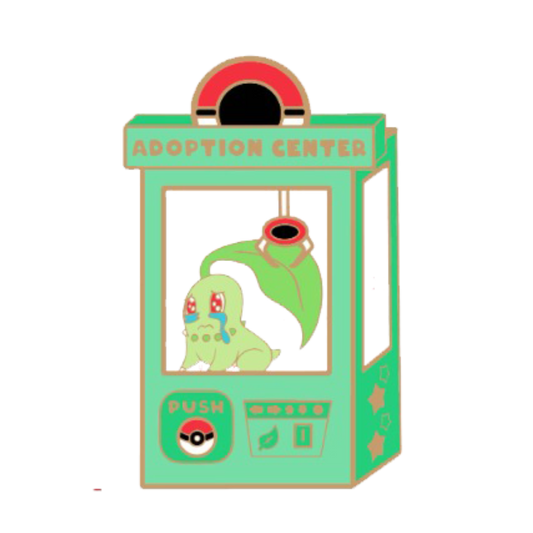 Pokemon: Chikorita Adoption Center Enamel Pin