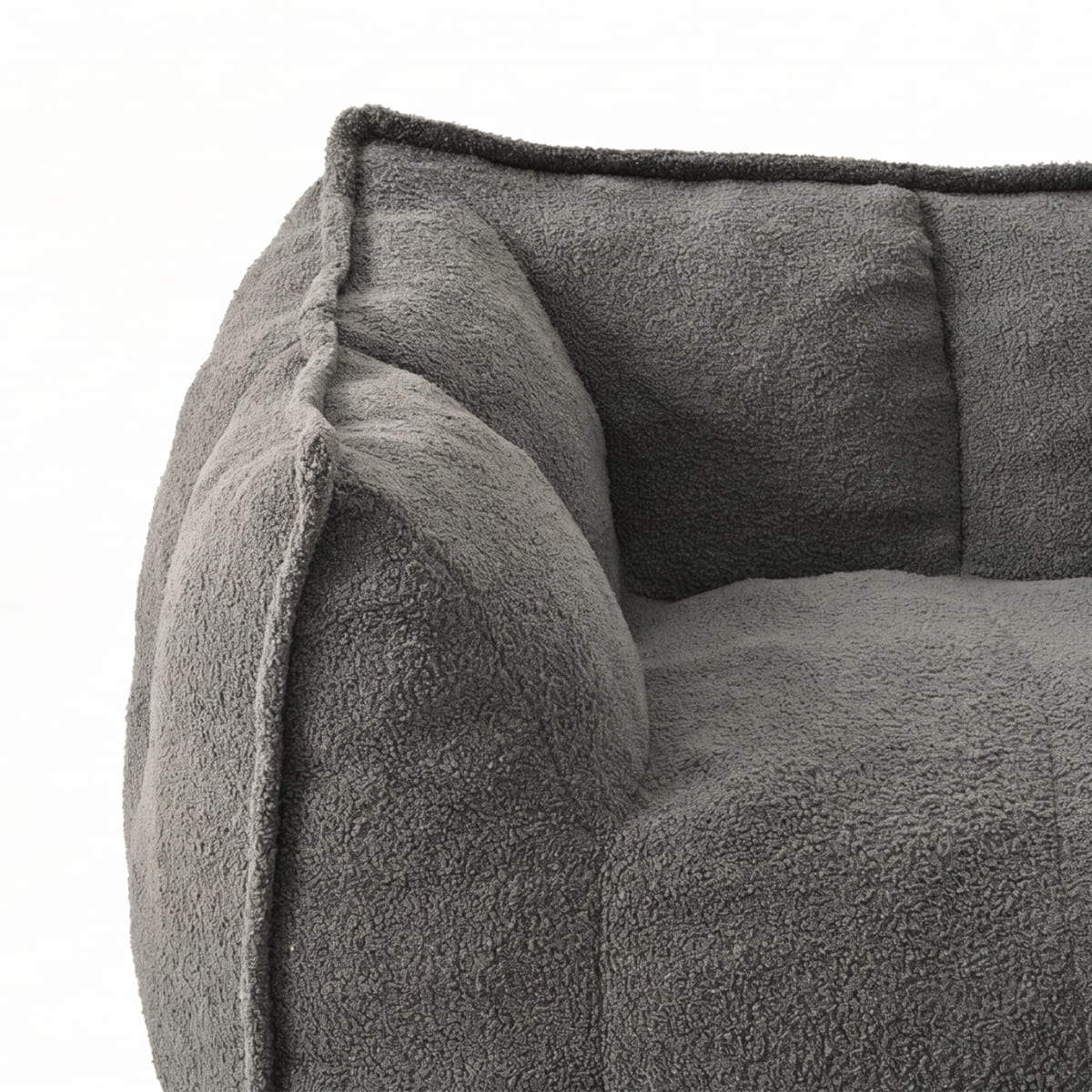 2-Seat Teddy Bean Bag Sofa