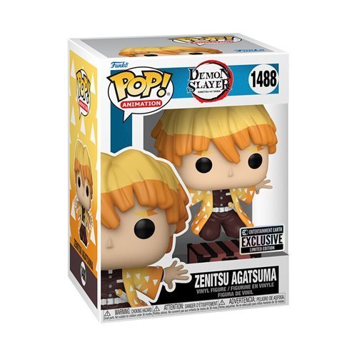 Funko Pop! 1488 - Demon Slayer - Zenitsu Agatsuma Vinyl Figure - Entertainment Earth Exclusive