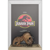 Funko Pop! Jurassic Park Tyrannosaurus Rex Velociraptor Movie Poster with Case