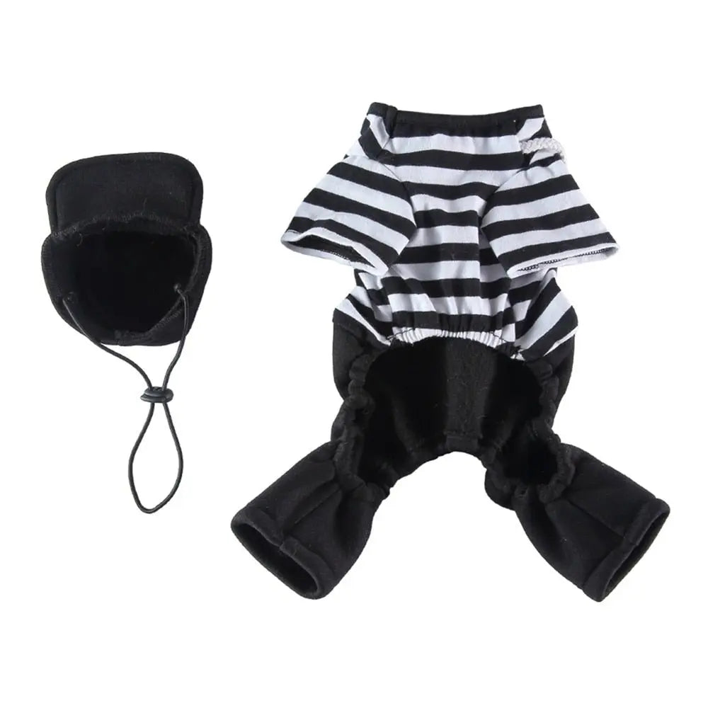 Anniepaw Funny Clown Costume for Pets: Halloween Cosplay Suit for Small Dogs, Cats, and Chihuahua Accessories