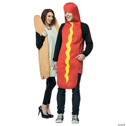 Adult Hot Dog And Bun Couples Costume