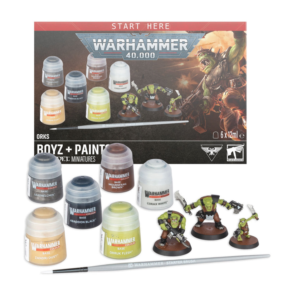 Warhammer 40K: Orks - Boyz + Paints Set