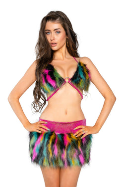 Faux Fur Skirt