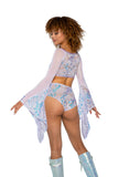 Sequin Lace High-Waist Short