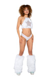Light-Up Faux Fur/Glitter Vinyl Star Chaps
